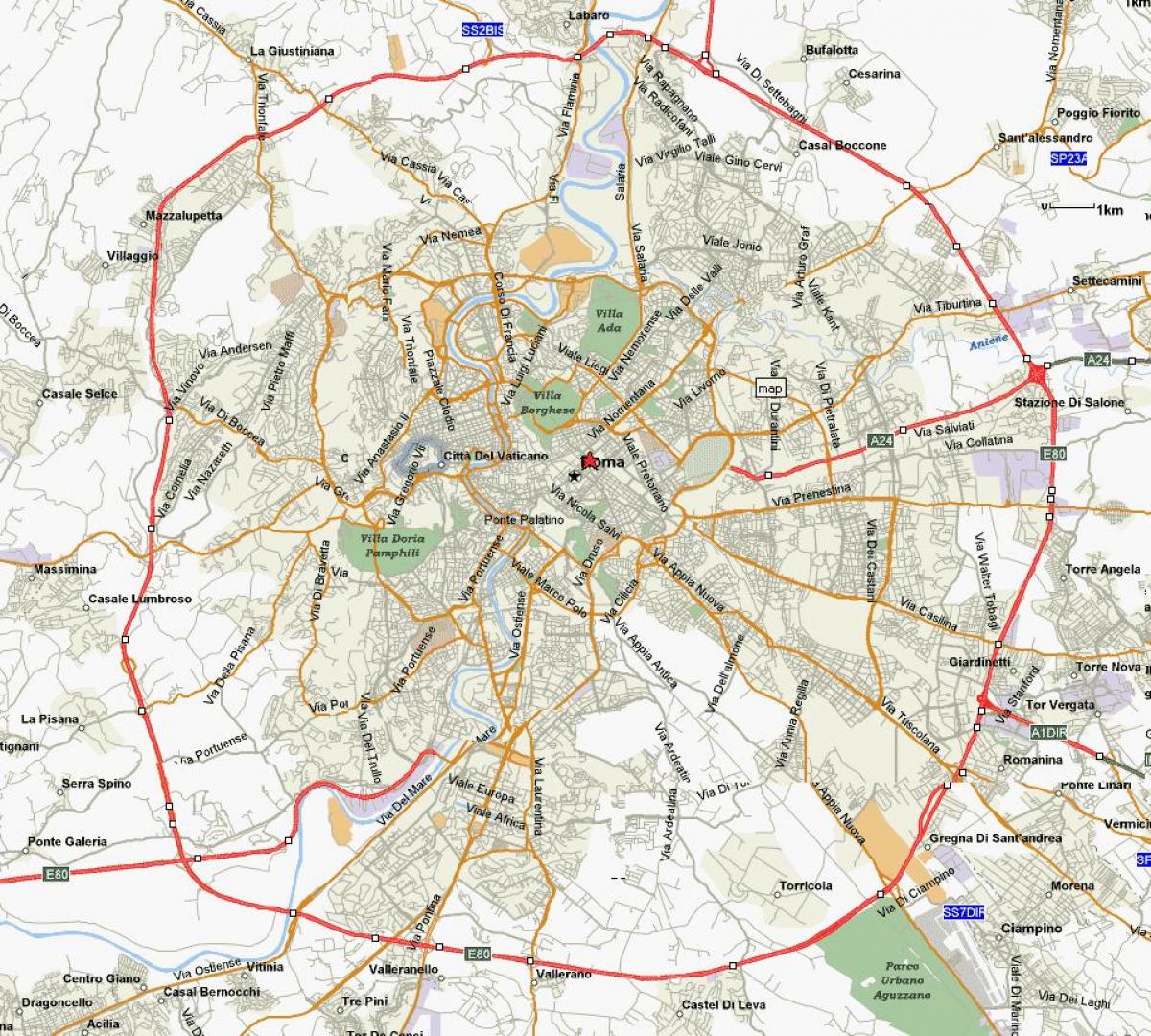 Mapa Da Cidade De Roma Italia Mapa Da Cidade De Roma Italia Lazio Italia 7297