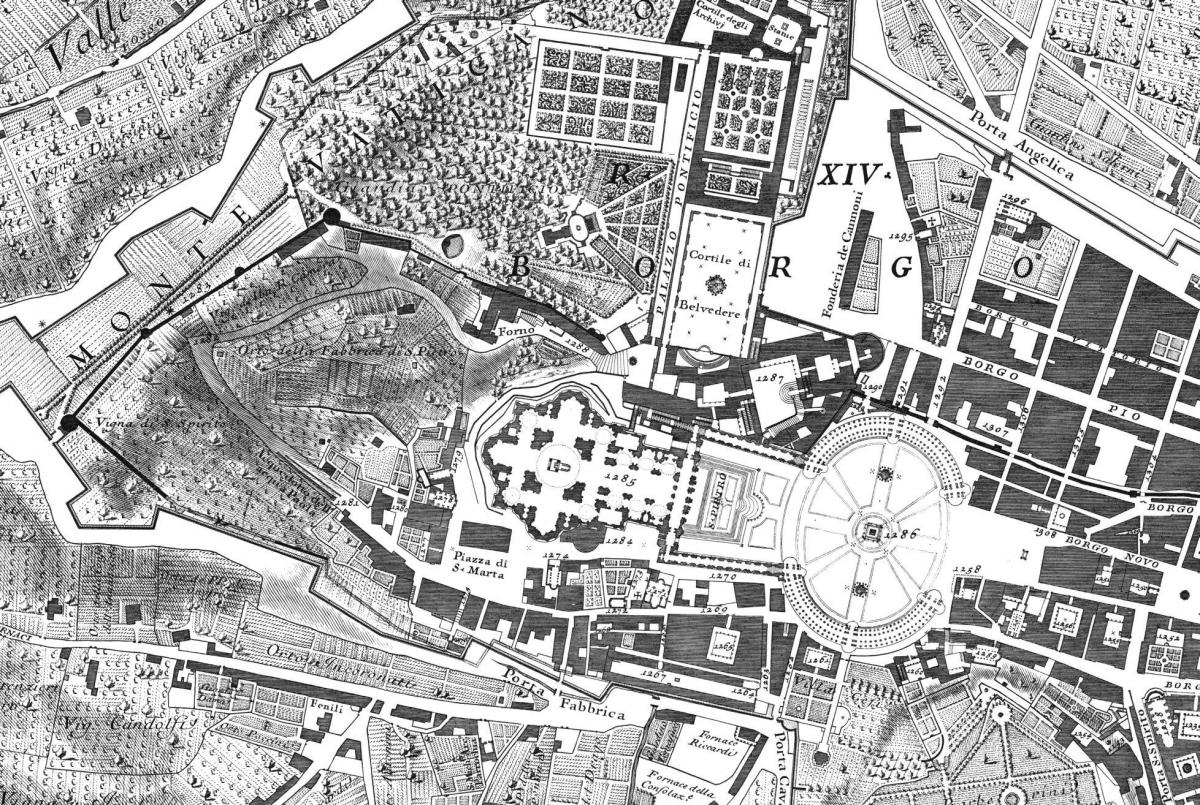 Nolli mapa de Roma - Mapa de nolli Roma (Lazio - Italia)